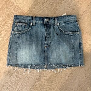 Zara Blue Mini Skirt Casual